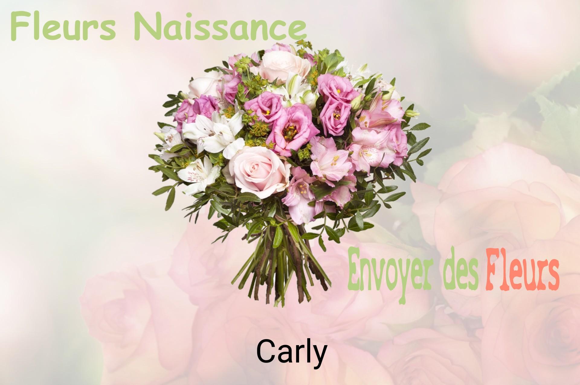 Bouquet de fleurs de naissance livré à Carly